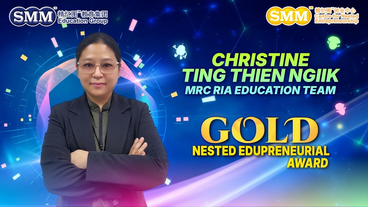 Gold Young Entrepreneurial Awardee 2025 | Christine Ting Thien Ngiik | MRC Ria Education Team